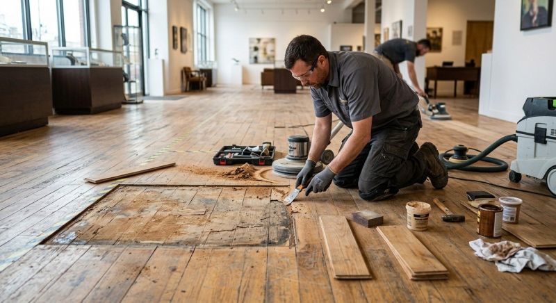 Our team working on Wood Floor Service projects in Saint Petersburg, FL