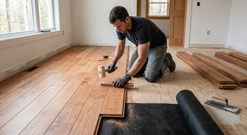 Cherry Floor Installation in Bradenton, FL
