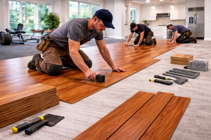 Cherry Floor Installation in Palm Harbor, FL