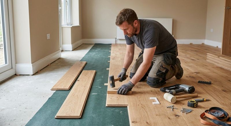 Dark Wood Floor Installation in Saint Petersburg, FL