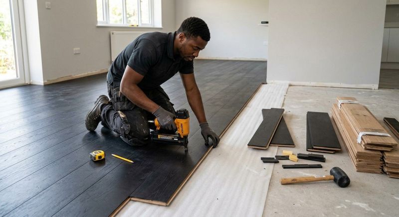 Dark Wood Floor Installation in Saint Petersburg, FL