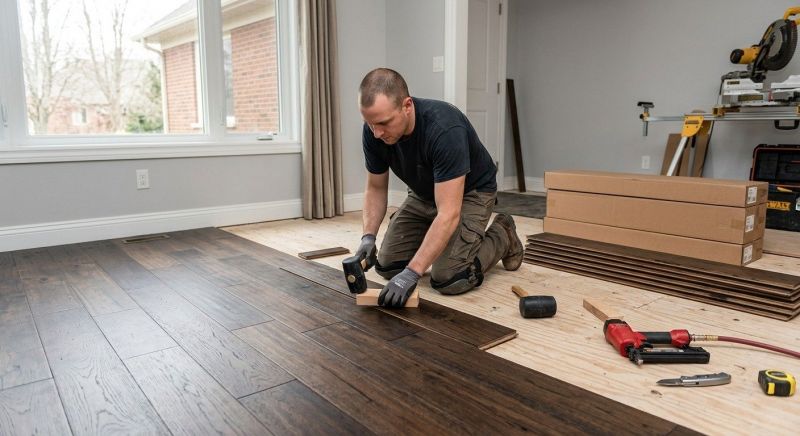Dark Wood Floor Installation in Saint Petersburg, FL