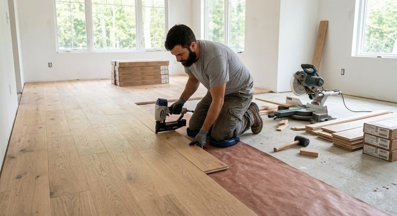 White Oak Floor Installation in Saint Petersburg, FL