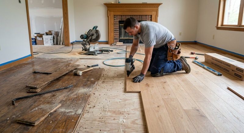 Wood Floor Replacement in Oldsmar, FL